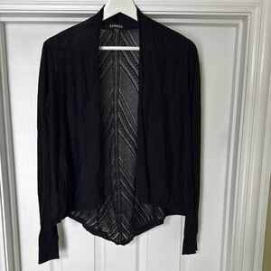 Express Elegant Black Knit Cardigan Size S